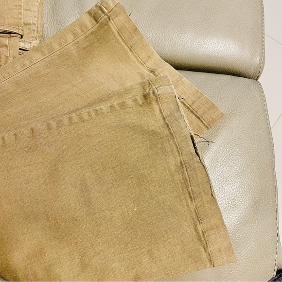 MUDD JEANS Cargo Carpenter Khaki Pants Stretch - Picture 2 of 9